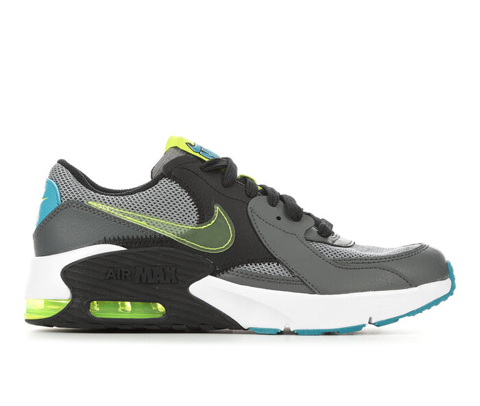 Boys' Nike Big Kid Air Max Excee Sneakers in Gry/Lime/Blue/Blk