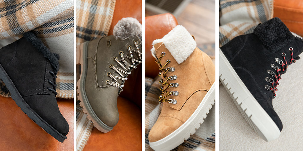 Lace-Up Fur Lined Boots in four different styles
