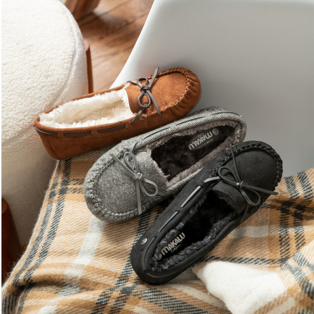 Cozy furry house shoe moccasins from Shoe Carnival