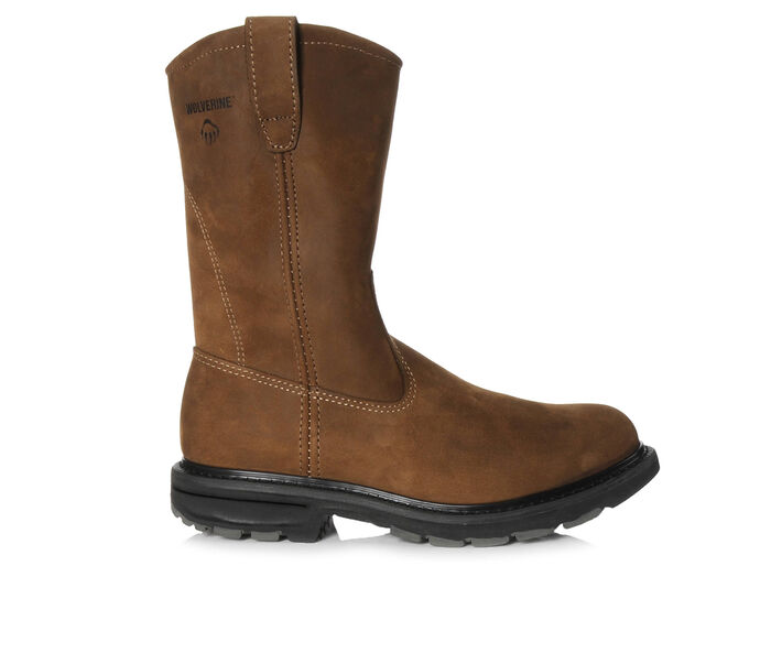 Men's Wolverine Wellington 10 In 4727 Work Boots in Gaucho