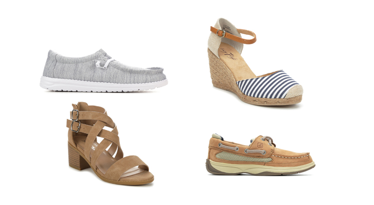 wondering what to wear for your family Easter picture? Nautical-inspired Easter shoes for the family 