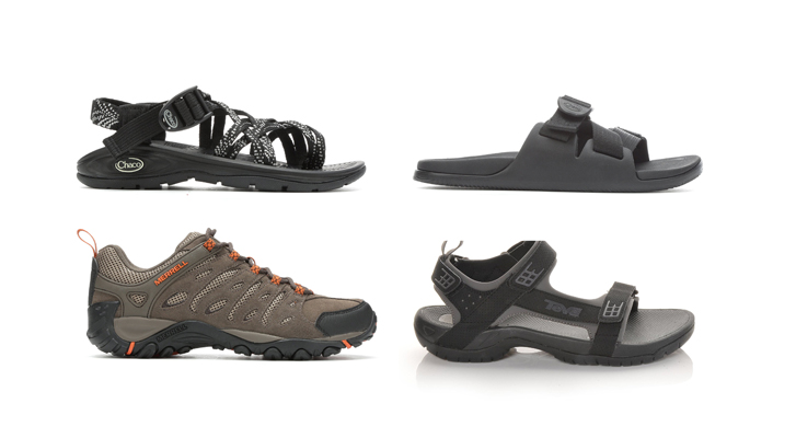 Enjoy the outdoors with the family with hiking boots and hiking sandals from Chaco, Teva, Merrell, and more