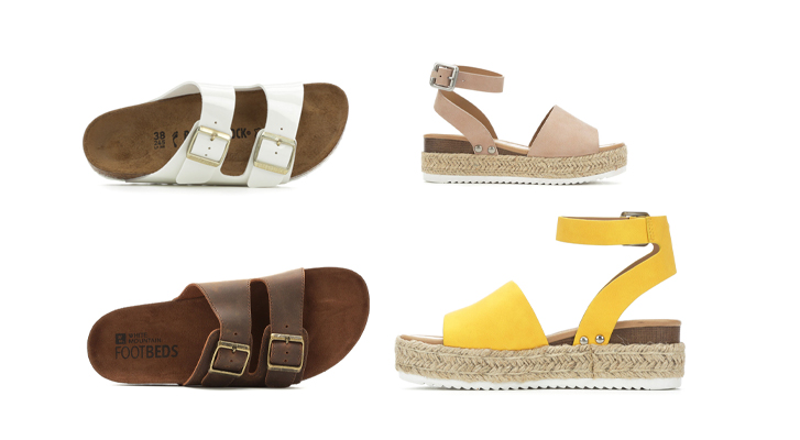 Kick back at home with Birks or elevate your look with platform espadrille sandals