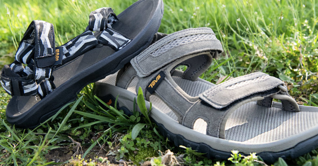 Teva sandals in grass Shoe Carnival